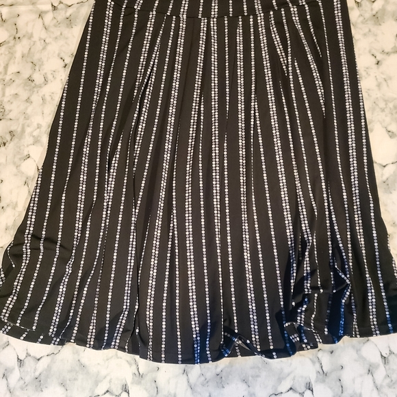 Striped Surplice Fit and Flare Dress - Picture 2 of 2